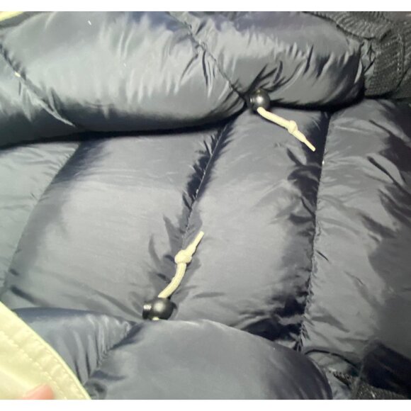 Eddie Bauer Mens Goosedown Coat / Parka Beige Size S Warm Cozy Winter *NO HOOD* - Picture 11 of 11